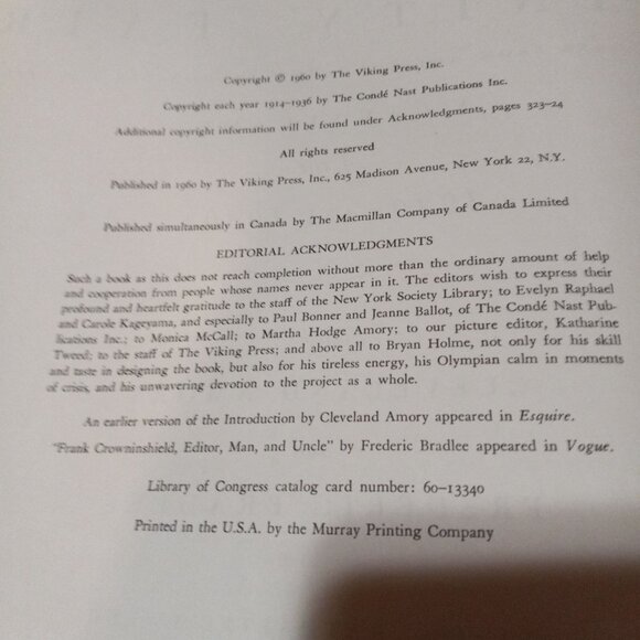 Vtg Vanity Fair Book "A Cavalcade of the 1920s & 1930s" HCDJ 1960 Viking Press - Picture 8 of 10